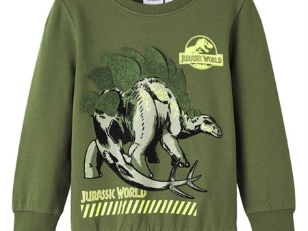 Name it Rifle Green Jovan Jurassic Sweatshirt Online now