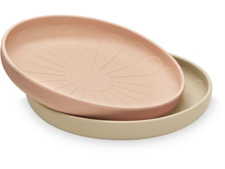 Cam Cam Copenhagen Silicone Plates 2-pack Flower Coral Mix Sale