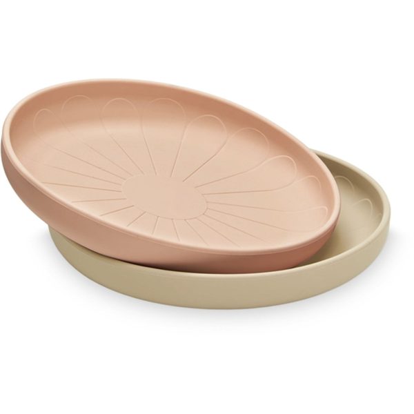 Cam Cam Copenhagen Silicone Plates 2-pack Flower Coral Mix Sale