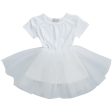 Dolly by Le Petit Tom Tutully T-Shirt Tutu Dress White For Discount