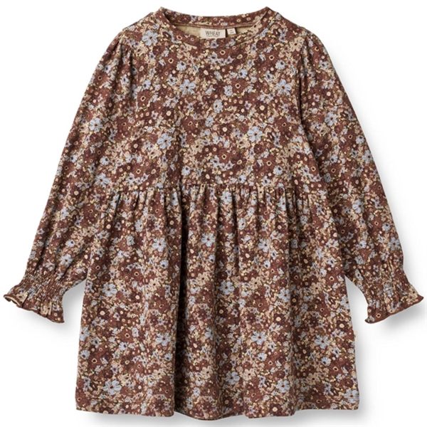 Wheat Flowers In Plenty Eliane Jersey Dress on Sale