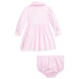 Ralph Lauren Baby Solid Dress Carmel Pink Sale