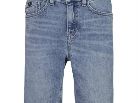 Calvin Klein Denim Shorts High Visual Blue on Sale