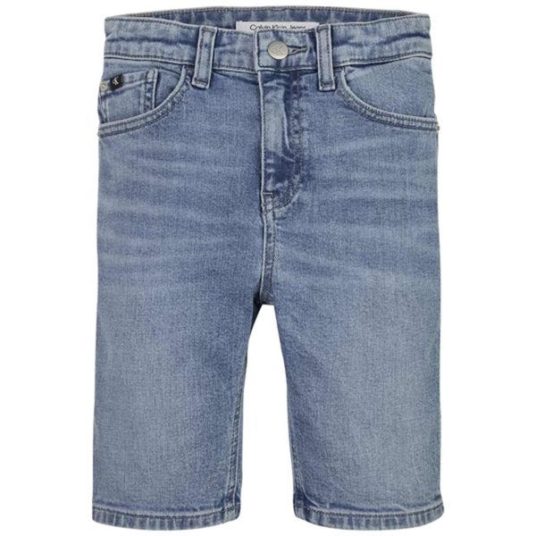 Calvin Klein Denim Shorts High Visual Blue on Sale