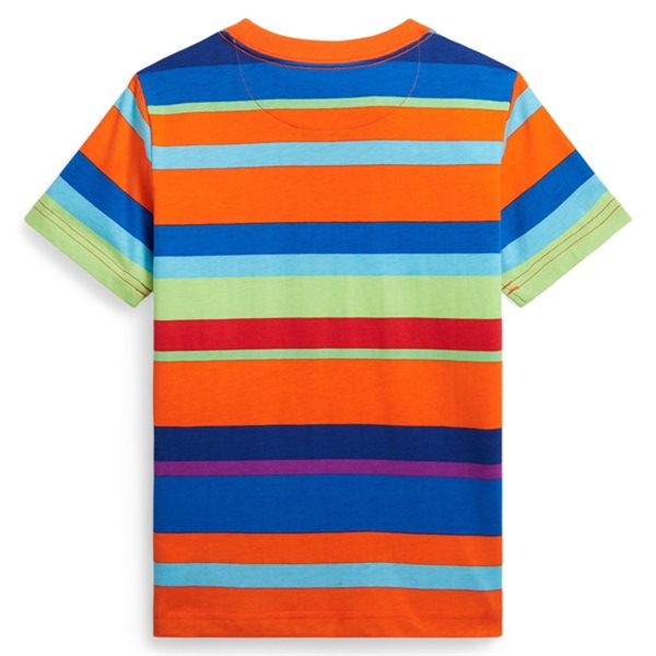 Polo Ralph Lauren T-Shirt Sailing Orange Multi For Sale