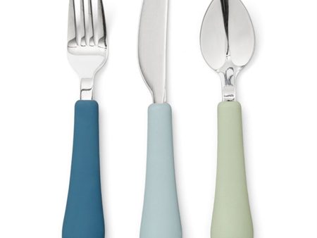 Cam Cam Copenhagen Rainbow Cutlery Set Ocean Mix Sale