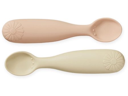 Cam Cam Copenhagen Silicone Spoons 2-pack Flower Coral Mix Supply