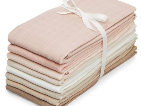 Cam Cam Copenhagen Muslin Cloth 8-pack Rose Mix Online Sale