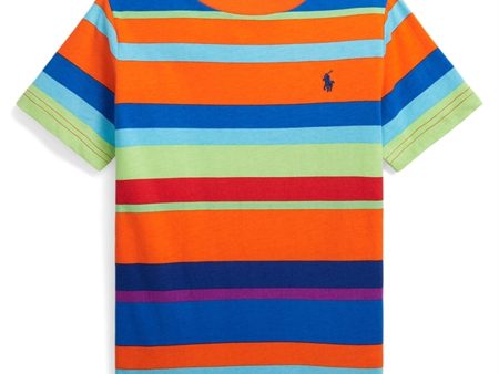 Polo Ralph Lauren T-Shirt Sailing Orange Multi For Sale