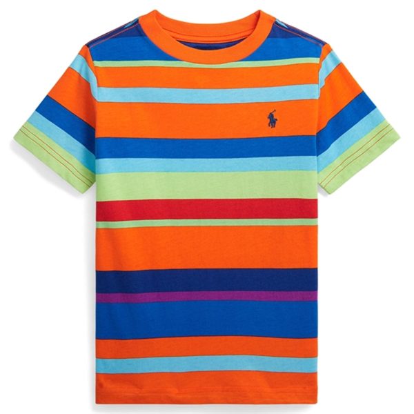 Polo Ralph Lauren T-Shirt Sailing Orange Multi For Sale