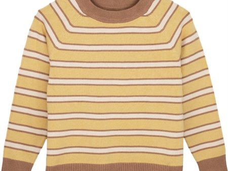 Fliink Cocoon Stripe Favo Stripe Knit Pullover For Cheap