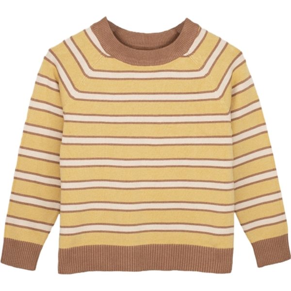 Fliink Cocoon Stripe Favo Stripe Knit Pullover For Cheap