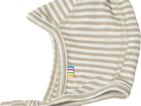 Joha Wool Silk Beige Stripe Baby Helmet Discount