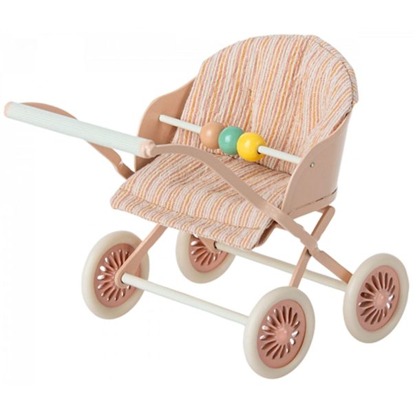 Maileg Stroller Baby Mouse Rose Discount