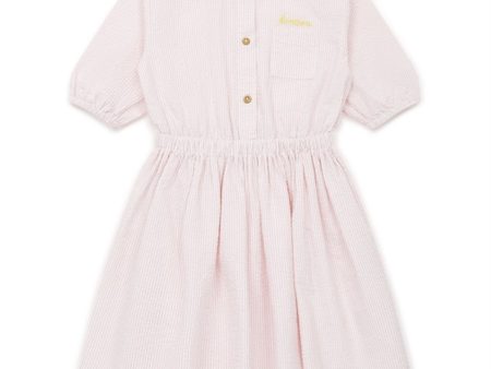 BONTON Rayure Rose Dress For Cheap