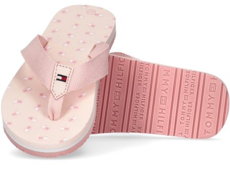 Tommy Hilfiger Flag Flip Flop Pink Cheap