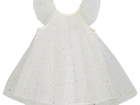 Dolly by Le Petit Tom Fairy Tulle Dress Off White Online