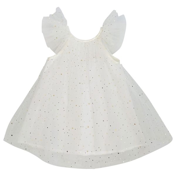 Dolly by Le Petit Tom Fairy Tulle Dress Off White Online