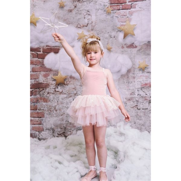 Dolly by Le Petit Tom Velvet Leotard With Tulle Tutu Dress Ballet Pink For Cheap