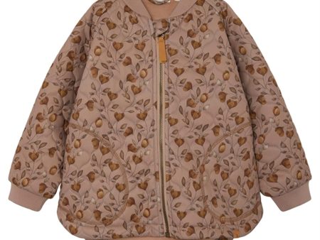 Lil Atelier Nougat Lajuno Quilted Jacket AOP Fashion