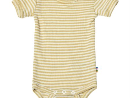 Joha Wool Silk Yellow Stripe Body Online now