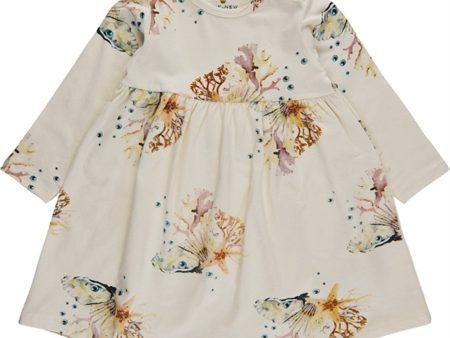 THE NEW Siblings White Swan Coral AOP Gaige Dress Fashion