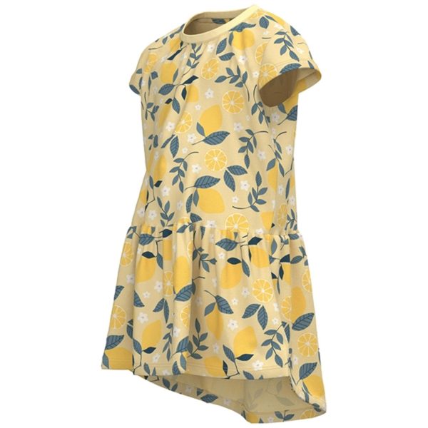 Name it Double Cream Lemon AOP Vigga Dress Online Hot Sale