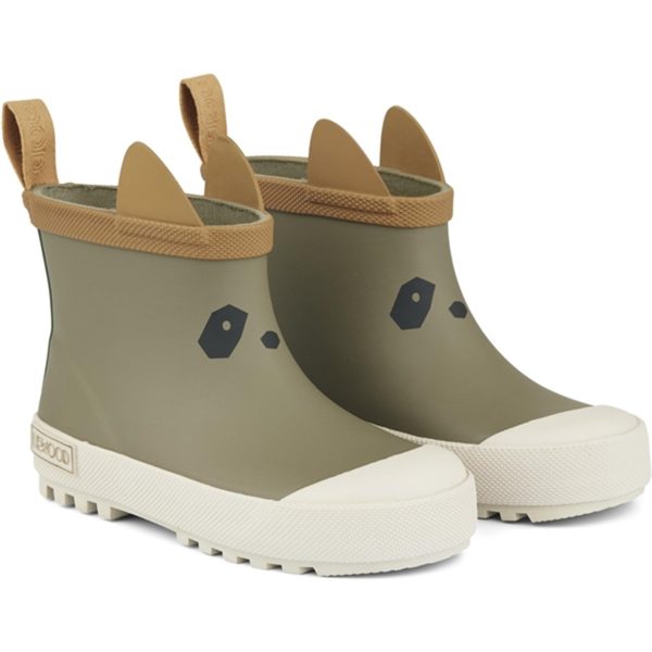 Liewood Tekla Rain Boots Panda Khaki Mix Online Sale