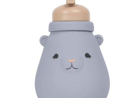 Konges Sløjd Silicone Drinking Bottle Teddy Quicksilver Fashion