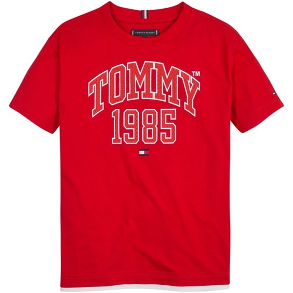 Tommy Hilfiger Tommy Varsity T-shirt Deep Crimson For Sale