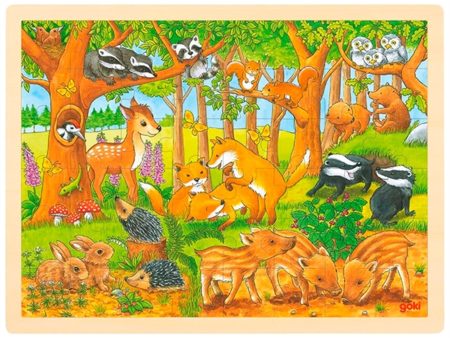 Goki Puzzle - Baby Animals in The Forest Sale