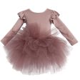 Dolly by Le Petit Tom Timeless Long Sleeve Tutu Dress Mauve Supply