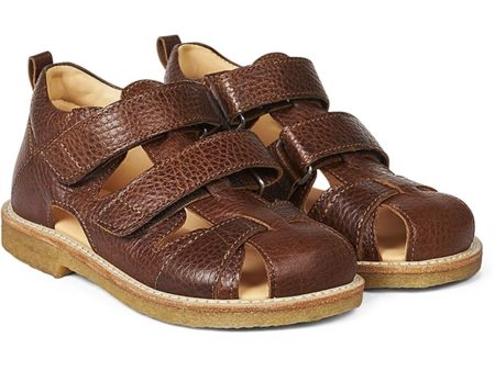 Angulus Sandal W. Velcro Medium Brown Fashion