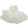 Dolly by Le Petit Tom Velvet Leotard With Tulle Tutu Dress Off White Discount