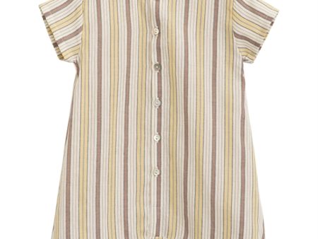 Serendipity Misty Stripes Baby Button Suit Supply