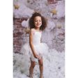 Dolly by Le Petit Tom Velvet Leotard With Tulle Tutu Dress Off White Discount