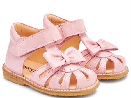 Angulus Starter Sandal W. Bow And Velcro Rose Supply