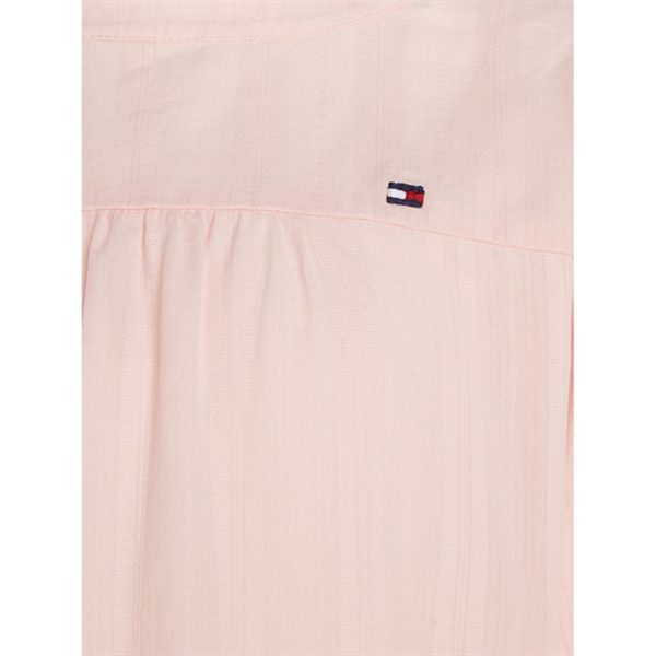 Tommy Hilfiger Global Stripe Tape Detail Dress Pink Crystal Supply