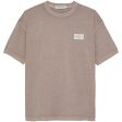 Calvin Klein Badge Mineral Dye T-Shirt Shitake For Discount