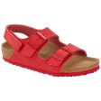 Birkenstock Milano HL K Earthy V. Active Red Sandals Cheap