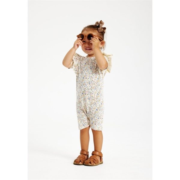 THE NEW Siblings White Swan Tiny Flower AOP Geraldine Jumpsuit Sale