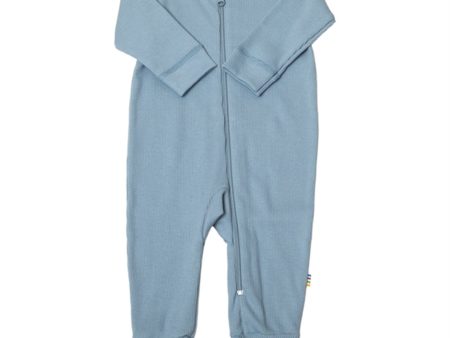 Joha Cotton Blue Jumpsuit w. Foot For Cheap