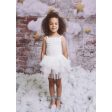 Dolly by Le Petit Tom Velvet Leotard With Tulle Tutu Dress Off White Discount