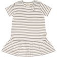 Petit Piao Dusty Lavender Offwhite Dress S S Modal Striped Online Sale