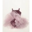 Dolly by Le Petit Tom Velvet Leotard With Tulle Tutu Dress Dusty Violet For Discount