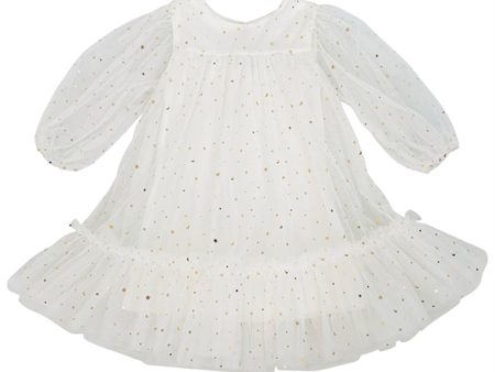 Dolly by Le Petit Tom Empress Tulle Dress Off White For Sale