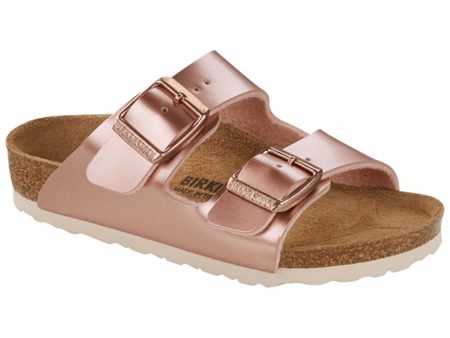 Birkenstock Arizona Kids Electric Metallic Copper Sandals Online Sale