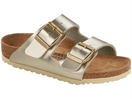 Birkenstock Arizona Kids Electric Metallic Gold Sandals Online Hot Sale