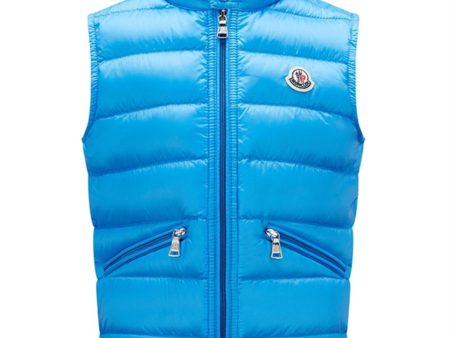 Moncler Gui Down Vest Royal Blue Online