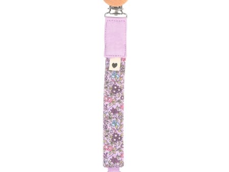 Bibs x Liberty Pacifier Strap Chamomile Lawn Violet Sky For Cheap